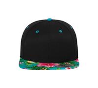 Flexfit Mixte Hawaiian Snapback Blk/Aqua One Size Casquette, blk/aqua, Taille unique EU