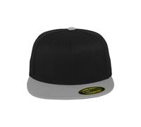 Flexfit Casquette Mixte Premium 210 Fitted 2-Tone Noir/argenté S-M (6 ⅞-7 ¼)