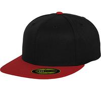 Flexfit Mixte Premium 210 Fitted 2-Tone Blk/Red L/XL (7 ¼-7⅝) Casquette, blk/Red, L-XL EU