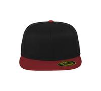 Flexfit Casquette Premium 210 Fitted – bicolore noir/rouge – Taille S/M (6⅞-7¼)