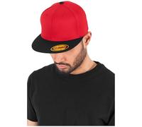Flexfit Mixte Premium 210 Fitted 2-Tone Red/Blk L/XL (7 ¼-7⅝) Casquette, Red/blk, L-XL EU