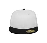 Flexfit Mixte Premium 210 Fitted 2-Tone WHT/Blk S/M (6 ⅞-7 ¼) Casquette, Noir/Blanc, S-M EU
