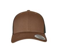 Flexfit Retro Trucker 2-Tone Casquette de Baseball, Marron/Noir, Taille Unique Mixte