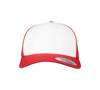 Flexfit Mixte Retro Trucker Colored Front, Casquette, Rouge/Blanc, Taille Unique