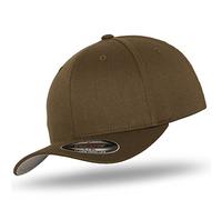 Flexfit Original Casquette Baseball Casquette de Baseball Cap Wooly Peigné Im Bundle avec UD Tête de Mort Bandana dans Beaucoup de Couleurs - Olive, S/M (55-58 cm)
