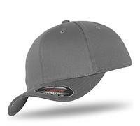 Flexfit Original Casquette Baseball Casquette de Baseball Cap Wooly Peigné Im Bundle avec UD Tête de Mort Bandana dans Beaucoup de Couleurs - Gris, XL/XXL (59-62 cm)