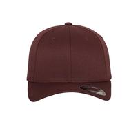 Flexfit Casquette baseball Original Wooly peigné + bandana tête de mort, Rouge foncé L/XL 58–61 cm