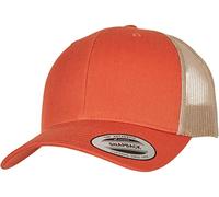 Flexfit Retro Trucker 2-Tone Casquette de Baseball, Orange/Kaki, Taille Unique Mixte
