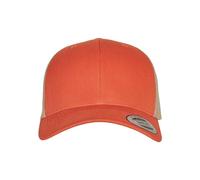 Flexfit Retro Trucker 2-Tone Casquette de Baseball, Orange/Kaki, Taille Unique Mixte