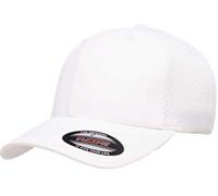 Flexfit Casquette ajustée en Maille Respirante Ultrafibre Chapeau, Blanc, X-Large Mixte