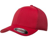 Flexfit Ultrafibre Airmesh Fitted Trucker Hat Chapeau de Camionneur, Rouge, L/XL Homme