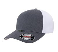 Flexfit Unipanel Trucker Casquette Baseball, Mélange Gris foncé/Blanc, L/XL Unisexe-Adulte