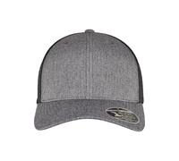 Flexfit Unisex 110 MESH Cap 2-Tone Baseballkappe, Melange Charcoal/Black, one Size