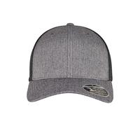 Flexfit 110 Trucker Mesh Snapback Cap - Melange Gris