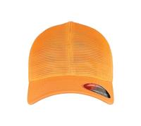 Flexfit Unisex 360 OMNIMESH Cap Baseballkappe, Neonorange, S/M