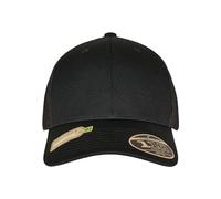 Flexfit Unisex-Adult 110 Recycled Alpha Shape Trucker Baseball Cap, Black, one Size