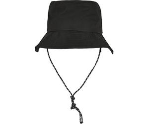 Flexfit Unisex-Adult Adjustable Bucket Hat Baseball Cap, Black, one Size