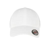 Flexfit Unisex-Adult Alpha Shape Baseball Cap, White, S/M