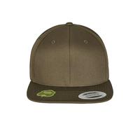 Flexfit Unisex-Adult Organic Cotton Snapback Baseball Cap, Burnt Olive, one Size