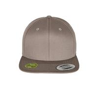 Flexfit Unisex-Adult Organic Cotton Snapback Baseball Cap, Pale Grey, one Size