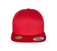 Flexfit Unisex-Adult Organic Cotton Snapback Baseball Cap, red, one Size