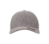 Flexfit Unisex Melange kasket Kappe, dk heathergrey, S-M EU
