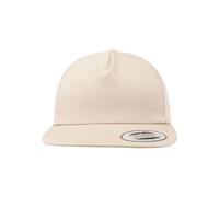 Flexfit Unstructured 5-Panel Snapback Cap, Khaki, One Size