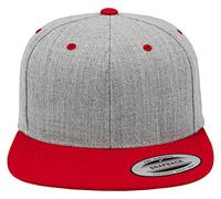 Flexfit Yupoong Unisexe Bonnet Classic Snapback 2 Tons Casquette, Bicolore Blanc Casquette avec Droit Parapluie, Taille Unique Taille Unique pour Hommes et Femmes