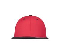 Flexfit Casquette unisexe Classic Snapback bicolore visière plate taille unique rouge/noir