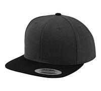Flexfit Yupoong Unisexe Bonnet Classic Snapback 2 Tons Casquette, Bicolore Blanc Casquette avec Droit Parapluie, Taille Unique Taille Unique pour Hommes et Femmes