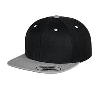 Flexfit Yupoong Unisexe Bonnet Classic Snapback 2 Tons Casquette, Bicolore Blanc Casquette avec Droit Parapluie, Taille Unique Taille Unique pour Hommes et Femmes