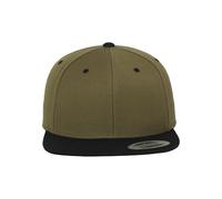 Flexfit Yupoong Unisexe Bonnet Classic Snapback 2 Tons Casquette, Bicolore Blanc Casquette avec Droit Parapluie, Taille Unique Taille Unique pour Hommes et Femmes