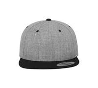 Flexfit Yupoong Unisexe Bonnet Classic Snapback 2 Tons Casquette, Bicolore Blanc Casquette avec Droit Parapluie, Taille Unique Taille Unique pour Hommes et Femmes