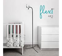 Flexi Air 3 Pro | Support universel autoportant (base trépied) étagère pour babyphone vidéo avec tuyau flexible support pour caméra de chambre d'enfant compatible avec la plupart des babyphones (noir)