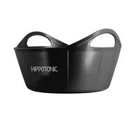 Ekkia Seau flexible 15L Noir en Plastique avec Poignée en Silicone