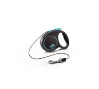 Flexi Black Design Cord Blue Extra Small 3m Retractable Dog Leash/Lead for dogs