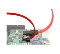 FLEXI - Câble SATA - Serial ATA 150/300/600 - SATA (F) pour SATA (F) - 20 cm - verrouillé - rouge