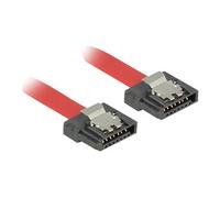 Delock FLEXI - Câble SATA - Serial ATA 150/300/600 - SATA (F) pour SATA (F) - 70 cm - verrouillé - rouge