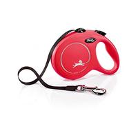 Flexi Laisse rétractable Classic pour chien 8 m Rouge Taille L