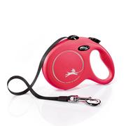 Flexi Laisse rétractable Classic pour chien 8 m Rouge Taille L