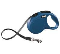 FLEXI New Classic Laisse avec Sangle pour Chien Bleu 5 m Taille S