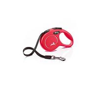 Flexi – Laisse rétractable New Classic XS sangle 3 m jusqu'à 12 kg Rouge