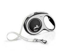 flexi® Comfort L | Laisse rétractable à sangle de 5 m pour chiens jusqu'à 60 kg | Bleu | laisse à enrouleur pour chien | Poids : 520 g | Dimensions : 13,4 x 20,8 cm