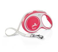 Flexi® Comfort L | Laisse rétractable à Sangle de 8 m pour Chiens jusqu'à 50 kg | Rouge | Laisse à Enrouleur pour Chien | Poids : 540 g | Dimensions : 13,9 x 21,3 cm