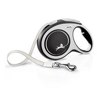 Flexi® Comfort L Sangle 8 m Noir, Laisse rétractable pour Chiens jusqu'à 50 kg