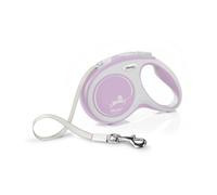 Flexi® Comfort M | Laisse rétractable à Sangle de 5 m pour Chiens jusqu'à 25 kg | Rose | Laisse à Enrouleur pour Chien | Poids : 300 g | Dimensions : 11,6 x 18,8 cm