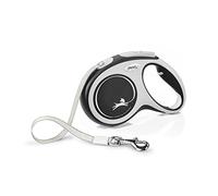 Flexi® Comfort M Sangle 5 m Noir, Laisse rétractable pour Chiens jusqu'à 25 kg