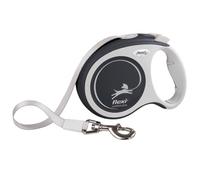 flexi Comfort Plus L Laisse Enrouleur Grand Chien 5 m, 60 kg, Anthracite | Sangle robuste 5 m · Poignée ajustable · Frein à bouton · Grand chien jusqu'à 60 kg · Made in Germany