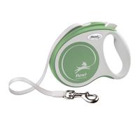 flexi Comfort Plus S Laisse Enrouleur Petit Chien 5 m, 15 kg, Vert Clair | Sangle robuste 5 m · Frein à bouton · Petit chien jusqu'à 15 kg · Compatible LED et Multi Box · Made in Germany