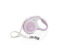Flexi® Comfort S | Laisse rétractable à Sangle de 5 m pour Chiens jusqu'à 15 kg | Rose | Laisse à Enrouleur pour Chien | Poids : 230 g | Dimensions : 10 x 16,5 cm